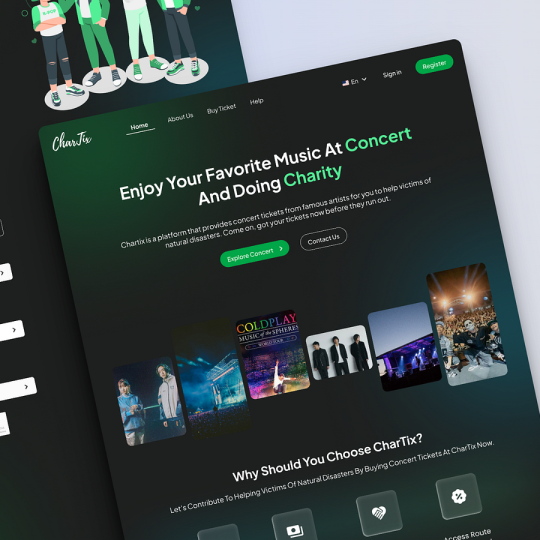 UI/UX Charity Concert Ticket